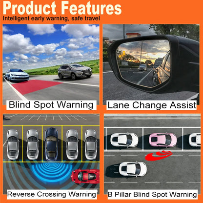 For Mazda ATENZA 2014-2021 BSD BSM blind spot Radar detection system 24GHZ Microwave Sensor BSA Mirror light alarm Anti Glare