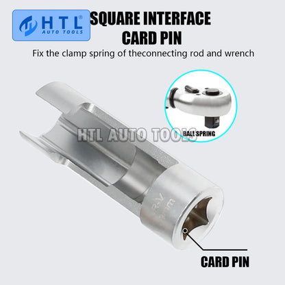 14Pcs/set 8mm To 22mm 3/8" 1/2" Fuel Line Socket Wrench Union Nut Socket Open Oil Pipe Removal Sleeve Car Repairing Tools