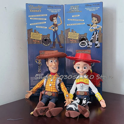 Toy Story 4 Talking Woody Jessie Action Figure Sing Soft Cute  Anime Figure Decoration Birthday Model Gift Toys