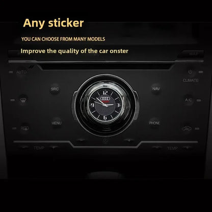 1pc Car Mini Clock Quartz Clock  Night For Audi  Sline A3 A4 A5 A6 A6L A7 A8 Q3 Q5 Q7 S3 S4 S5 RS3 RS4 RS6