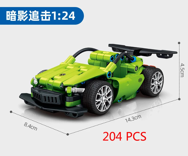 City Technique Speed Racing Car old Classic Sport Model Building Brick Super Racer Great Rally Vehicles Block Christmas gift Toy