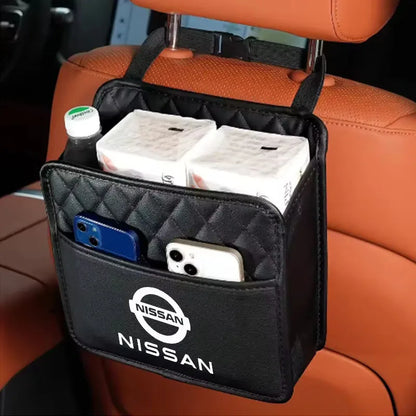 Auto Backseat Pocket Large Capacity Hanging Organizer Bag For Nissan J10 X-Trail Qashqai Juke Leaf Micra NOTE Patrol Pulsar