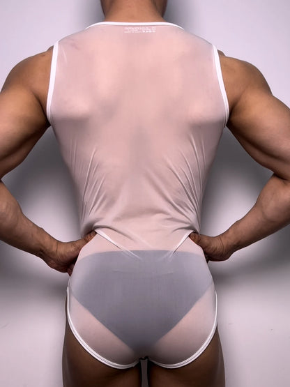 New Mens Summer Sexy Mesh Transparent Fishnet T-shirt Camisole Gym Training Tank Top Vest Underpants Breathable Thin Male Vest