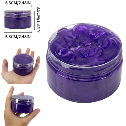 120ml Galaxy Slime Kit Stuffers Gift Toys Snot Clear Slime Stress Relief Toys Putty Party Favors Bubble Slime Christmas Gifts