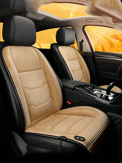 Universal Car Heated Seat Cushion 12V 24V Winter Warm Carriage Heating Blanket - Vehicle Seat Warmer Pad for All Seasons