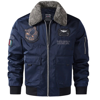 men's autumn winter thickened baseball uniform trendy coat Men's military fan jacket men MA-1 american overalls pilot jacket