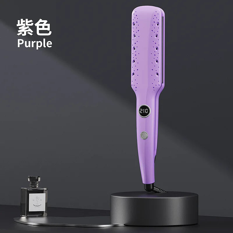 Korean-style wide-plate styling hair straightener and curler, dual-use hair straightener, straightening comb