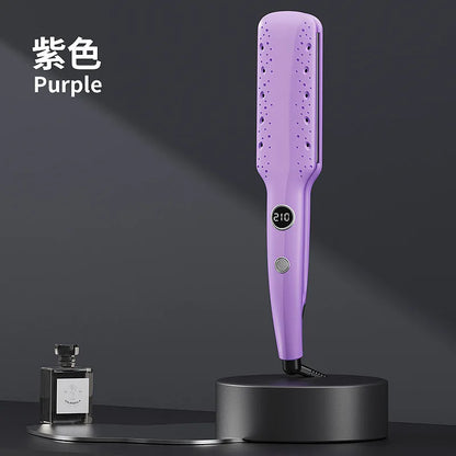 Korean-style wide-plate styling hair straightener and curler, dual-use hair straightener, straightening comb