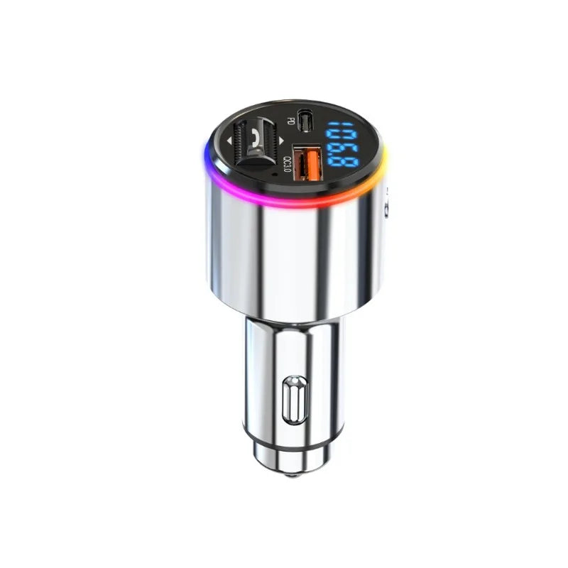 News AUX Player RGB LightBluetooth FM Transmitter Handsfree Car MP3 Player Stereo Car FM Modulator PD30W Quick Charge QC3.0