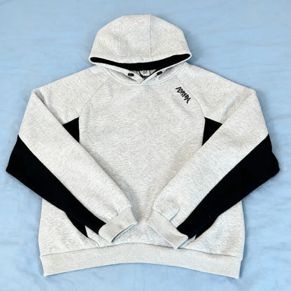 Colorblock Raglan Hoodie Women Letter Graphic & Drawstring Detail Y2K Aesthetic Streetwear 2026