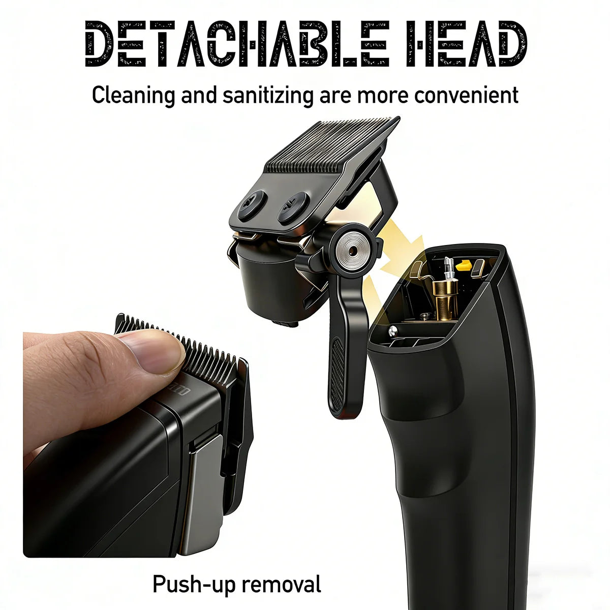 New BRDCLIP PRO Electric Hair Clipper Hair Trimmer Set Outer Rotor BLDC 6000-8000RPM Barber  Shop DLC Blade with Charge Dock