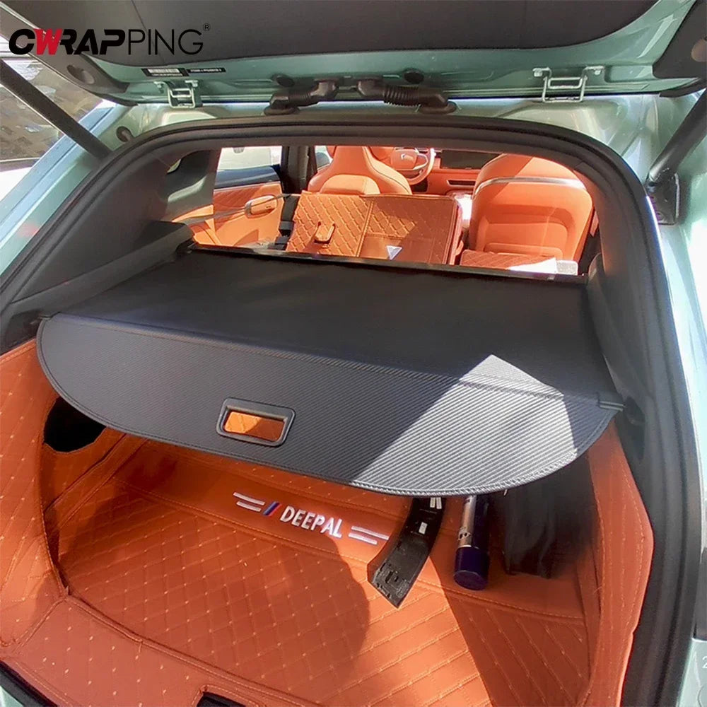Car Trunk Curtain Covers Waterproof Shield Shade Retractable Luggage Mat Shelter Cargo Pad for Universal Car Trunk Accessories