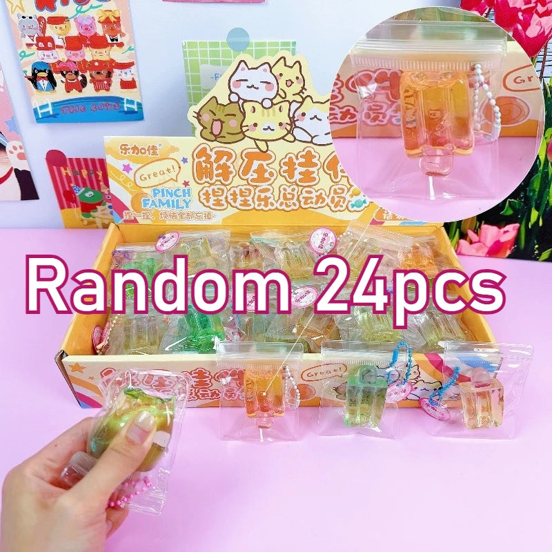Mini Crystal Popsicle Squishy Ice Cream Stress Relief Toy, Squeezable, Venting, Relieve Anxiety Stress Relief Vent Toys Gift