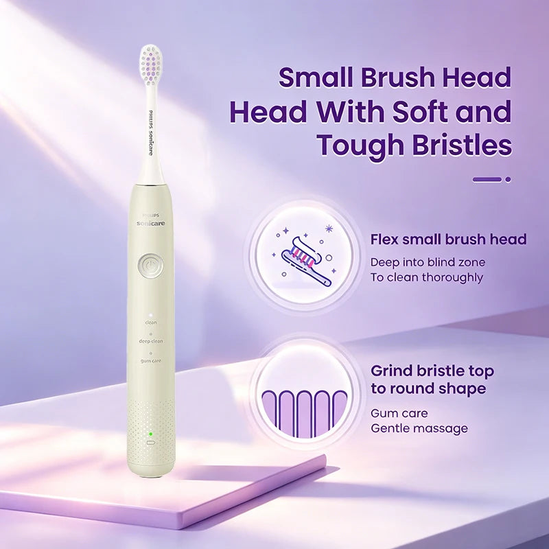 Philips HX2411 Electric Toothbrush Waterproof Rechargeable Oral Cleaning 2-minute Timer with 3Modes Giving Valentine's Day Gifts