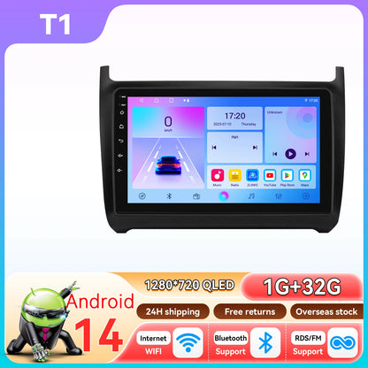 Hizpo 9" Car Radio Carplay for Volkswagen Polo 5 2008 - 2020 Smart Player Wireless Android Auto GPS Navigation BT 6115 WiFi 4G