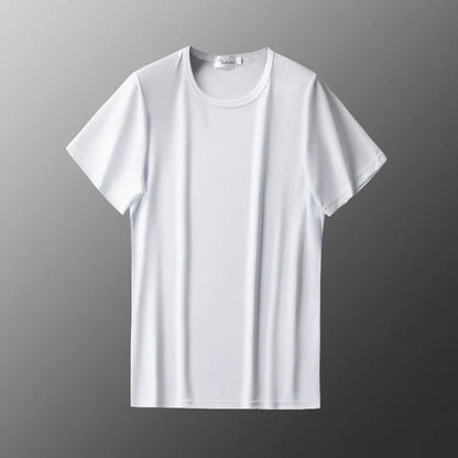 Ice Silk Men's Casual Pants Sports Set Air Conditioning Pants Quick Dry Trendy Large Size Short Sleeve T-Shirt Mesh Summer Wear