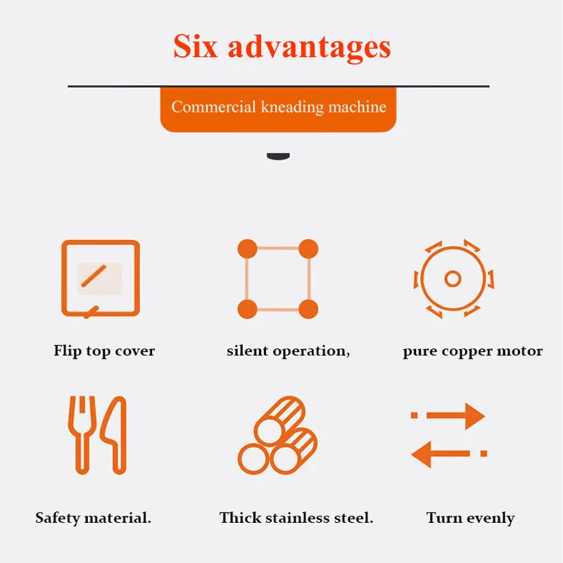 110V 220V Electric Mixer Commercial Active Noodle Making Machine Stuffing Machine Stainless Steel Mixing Kneading Machine