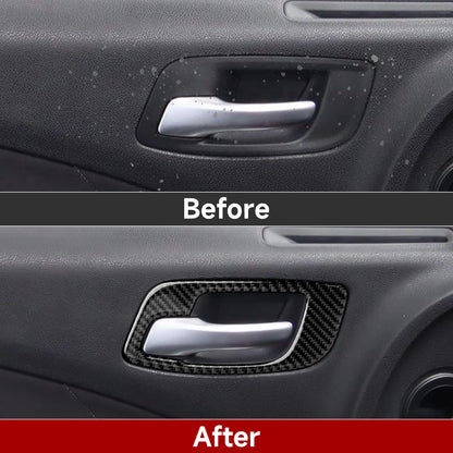 For Chrysler 300 (2011-2014) Car Center Console Gear Shift Panel Steering Wheel Cover Carbon Fiber Interior Sticker Accessories