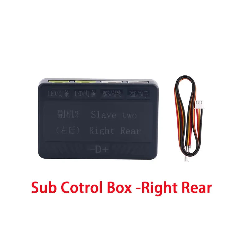 Dual Zone Full Colors LED Ambient Light Accessories Symphony Streamer 3wires 3pins Main control box speakers 35/75/110cm strips