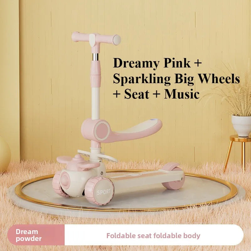 5-in-1 Toy Scooter for Boys and Girls–Children’s Scooter, Ideal for Developing Children’s Balance