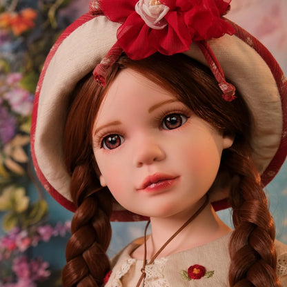 Cloveray 28 inch Large Size Original Realistic Vinyl Doll Retro Vinyl Cloth Body Doll High Quality Handmade Collectible Art Gift