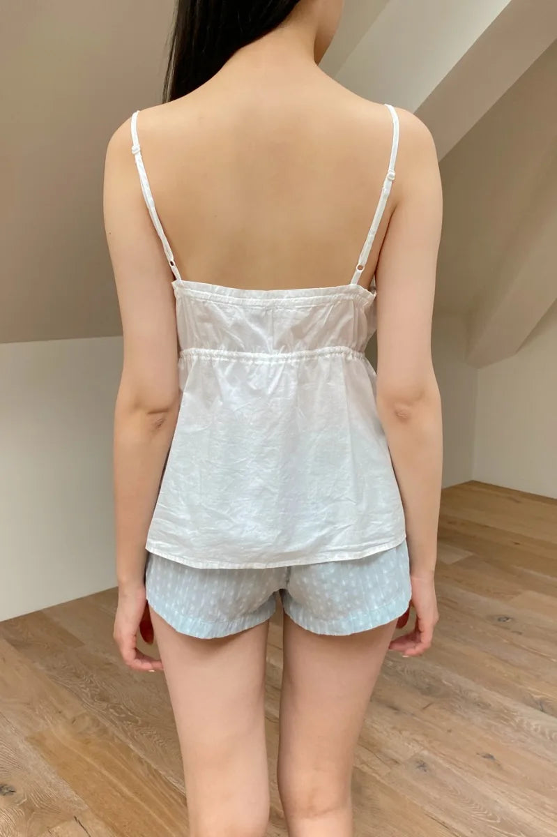 Brandy Melville Pure Cotton Three-Button Base Layer Vest Sweet Style V-Neck Sleeveless Tank Top for Women Spring Summer