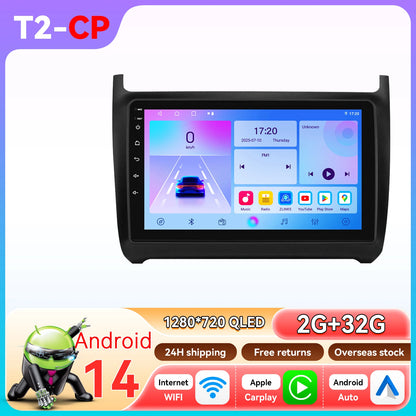 Hizpo 9" Car Radio Carplay for Volkswagen Polo 5 2008 - 2020 Smart Player Wireless Android Auto GPS Navigation BT 6115 WiFi 4G