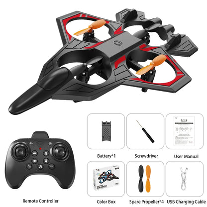 L101 RC Foam Airplane 2.4G RC Fighter Stunt Tumbling Helicopter with LED Colored Lights Airplane Model Toy