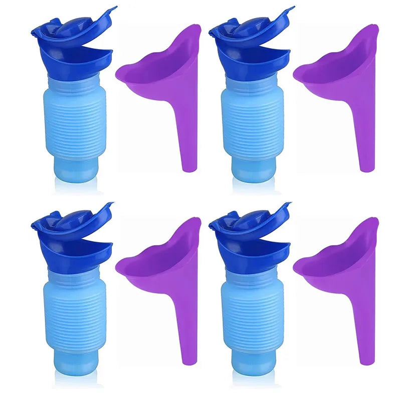 1/2set Portable Adult Urinal Outdoor Camping High Quality Travel Urine Car Urination Pee Soft Toilet Urine Help Men Women Toilet