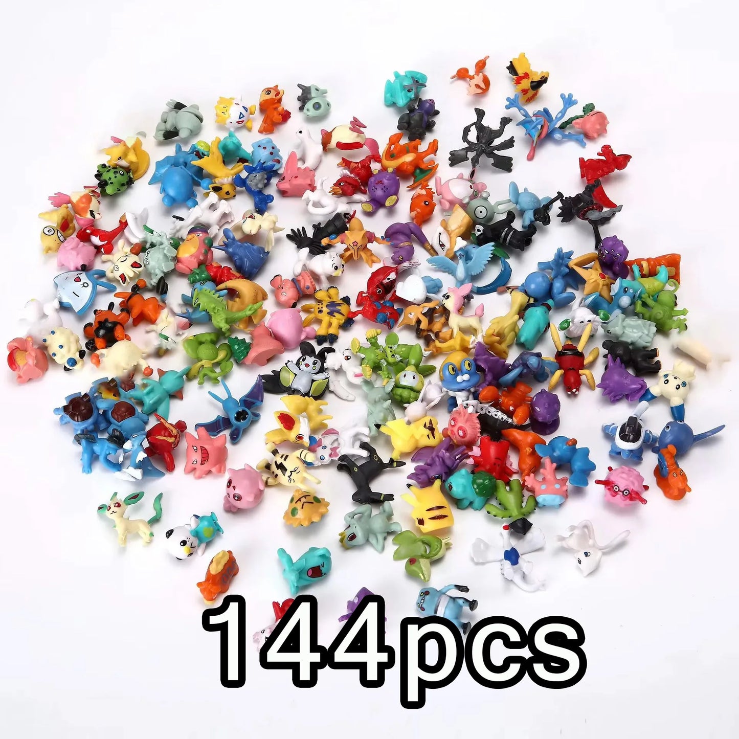 Small Size 48/72/96/120/144pcs Pokemon Anime Action Toy Figures Doll Model Colletion Toys For Children