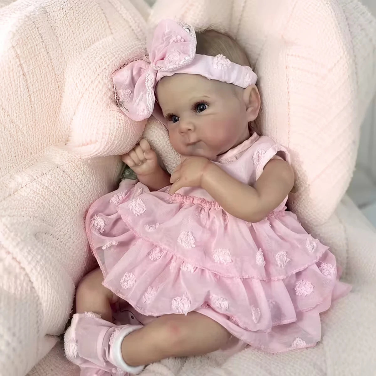 JOYORA Cute Realistic Full Body Vinyl Girl Dolls Realistic Reborn Dolls With Clothe Children'S Toys Holiday Gift Collectible Toy