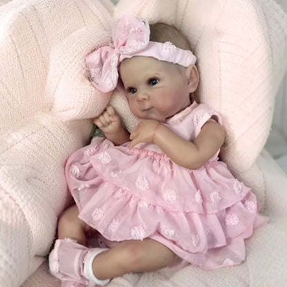 JOYORA Cute Realistic Full Body Vinyl Girl Dolls Realistic Reborn Dolls With Clothe Children'S Toys Holiday Gift Collectible Toy