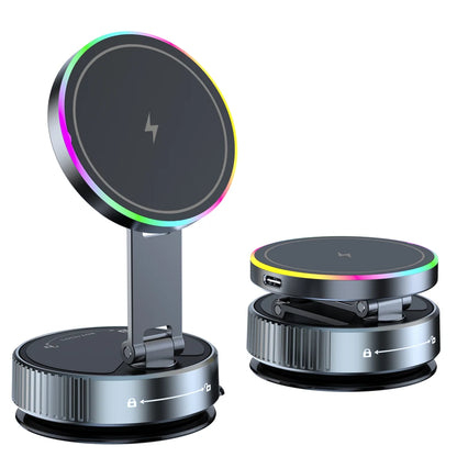 2026 NEW CAR Phone Magnetic Stand Multi-Functional Vacuum Adsorption Stretching And Folding 360° Rotate Navigation Stand