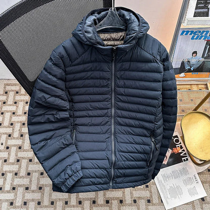 Men's down Cotton Jacket Lightweight Hooded Coat Trendy Winter Outerwear Warm Couples Cold-resistant Bread Style Clothing