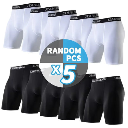 1/2/5 Piece Set Of Men's Extra Long Boxer Shorts For All Seasons Sports And Comfortable Underwear For Outdoor Wear Home Fashion