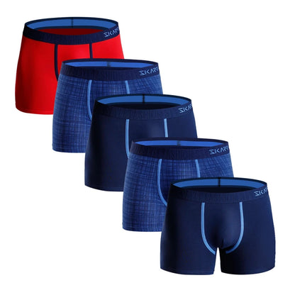 5pcs/pack Men Underwear Boxers Letter Elastic Band Mens Underpants Cotton Men's Panties Sexy Boxer Shorts Brand Trunks Gifts