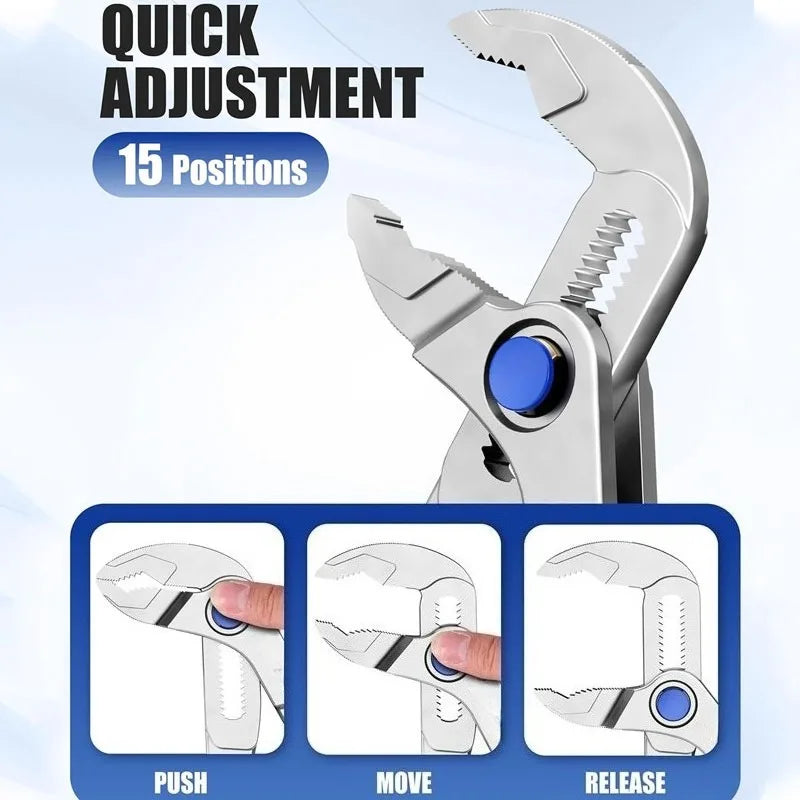 Car Auto Repair Tool Mini Groove Joint Pliers Push Lock V Jaw Adjustable Multi Grip Hand Tool Car Repair Mechanic Workshop Jaw