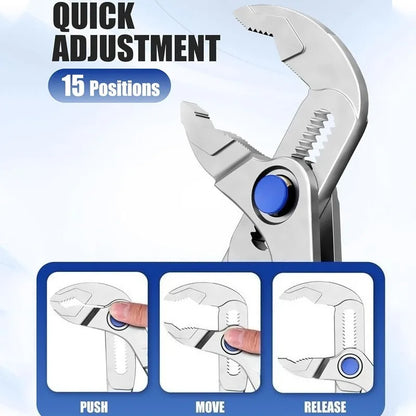 Car Auto Repair Tool Mini Groove Joint Pliers Push Lock V Jaw Adjustable Multi Grip Hand Tool Car Repair Mechanic Workshop Jaw