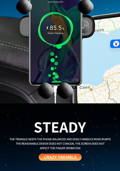 Car Phone Holder Screen Fixed Base For Hong Qi EH7 2024 Mobile Phone Support Car Mounts Wireless Charging Interior Accessories