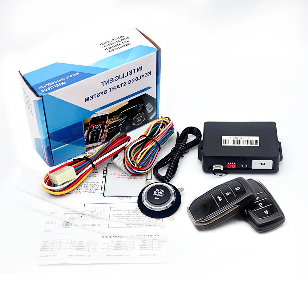 Universal central locking Car start stop button alarm with remote starter Automotive start stop system For Golf/Passat/Chevrolet