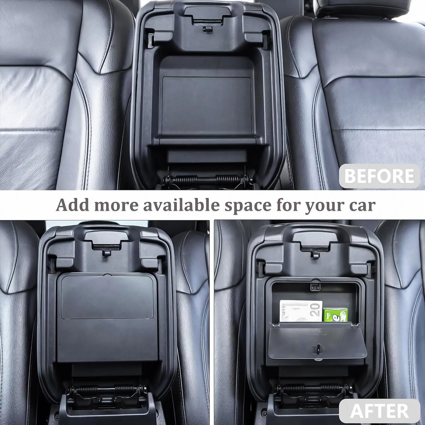For Lexus GX 550 2024 2025 Hidden Storage Box Armrest Storage Intimate Item Privacy Storage Organizer for GX550 Accessories