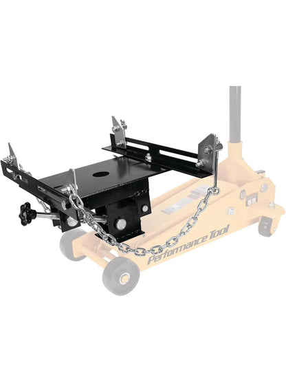 OMT transmission floor jack adapter for vehicle maintenance, 1/2 ton high capacity