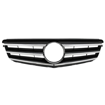 XVIP AMG Style Front Bumper Grille For Mercedes Benz C-Class W204 2008-2014 C180 C200 C350 S204 Glossy Black GTR Style Grille