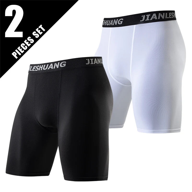 1/2/5 Piece Set Of Men's Extra Long Boxer Shorts For All Seasons Sports And Comfortable Underwear For Outdoor Wear Home Fashion