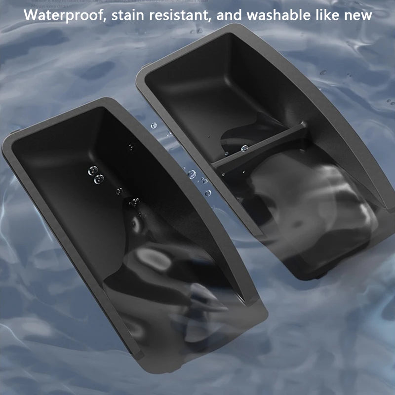 Under Seat Storage Box For Tesla Model YL 2025-2026 TPE Front Under Seat Organizer Trash Can Car Interior Accessories