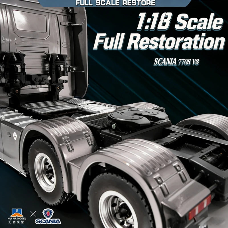 Huina 1501 Scania 770s Fully Proportional Remote Controlled Heavy Truck Trailer Model Tractor Car High end Toy Monster Truck1502