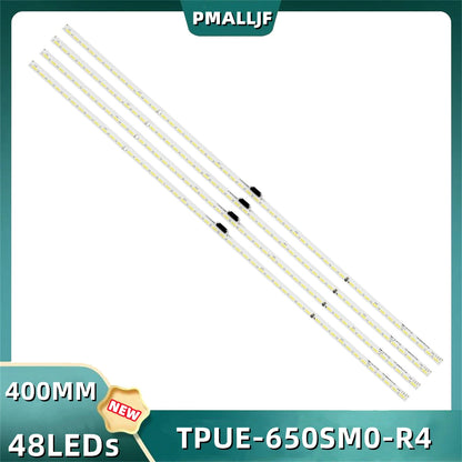 4Pcs/Set LED Strip 65"TV 65PUS7600/12 65PUS7600/60 65PUS9109/12 65PUS7600 65PUS8601 TPUE-650SM0-R4 TPT650LS-FJ01 TPUE-650SMO-R4