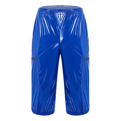 Men Waterproof Jogging Pants Elastic Waistband Track Trousers Short Pants for Dance Workout Beach Cycling Wear Sports Long Pants