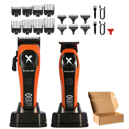 BRDCLIP Professional 7500RPM Barber Hair Clipper Set DLC Blade Base Charger 2-Speed Hair Trimmer Salon Use for Men Shaver