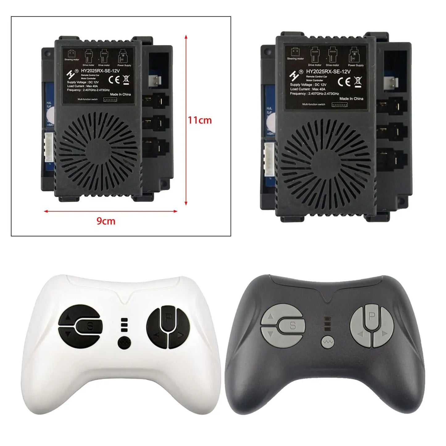 Kids Electric Car Remote Controller HY2025RX-12V Accessory for RC Model